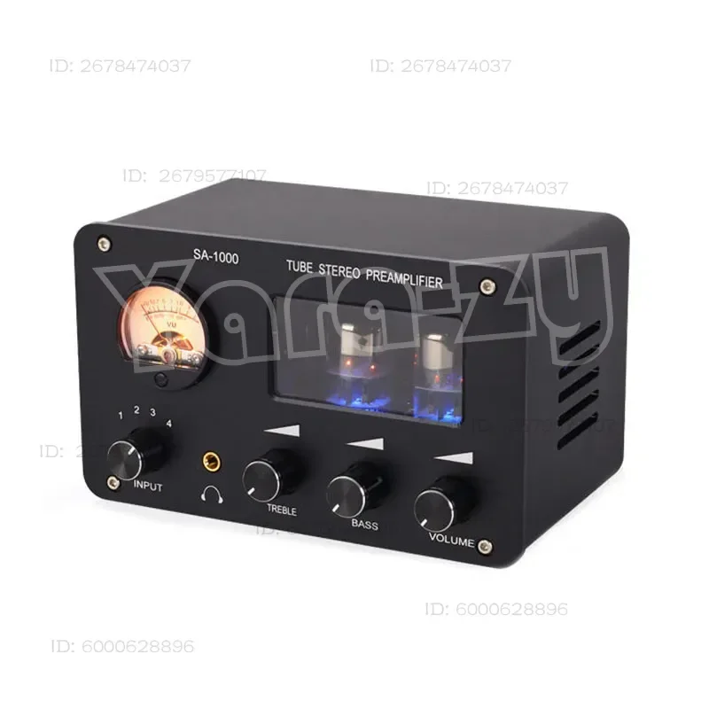 SA-1000 Multi-Input Hifi Amplifier Front-Level Fever Tube 4 In And 2 Out Line Conversion Lossless Switch Audio Distribution