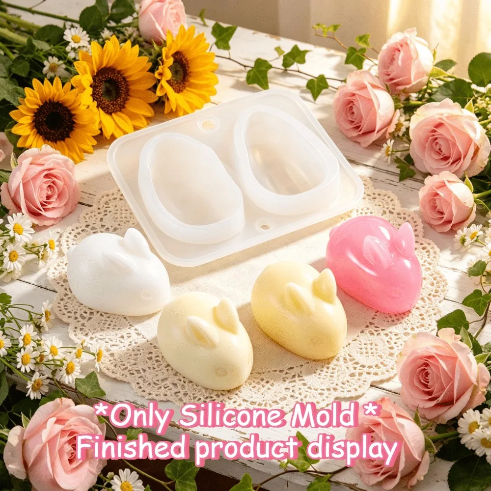 Rabbit Silicone DIY Mold, Make Scented Candles, Ornaments and Handmade Soap, Home Craft Tool, Wedding & Birthday Gift