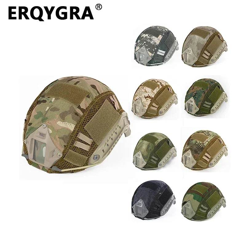 ERQYGRA Tactical Upgraded Fast Helmet Cover Camping Hunting Shooting Equipment Supplies Travel Hiking Outdoor Molle Accessories