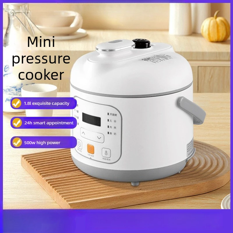 1.8L Small Smart Micro Pressure Rice Cooker Fast Automatic Cooking Pot for 2 Persons Home Use