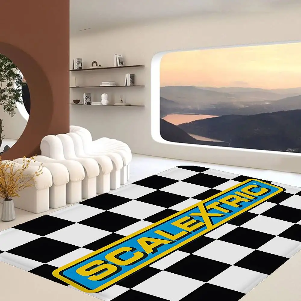 Scalextrics Model Door Mat Washable Non-Slip Living Room Sofa Chairs Area Mat Kitchen Toilet Rug