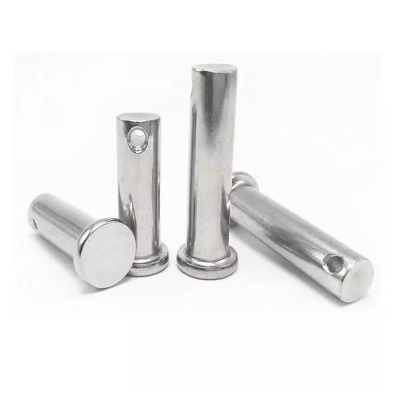 20pcs M3 M4 M5 Dowel Pin Split Pin Hole Round Flat End 304 Stainless Steel Flat Head Hole Column Axial Positioning Pin Shaft