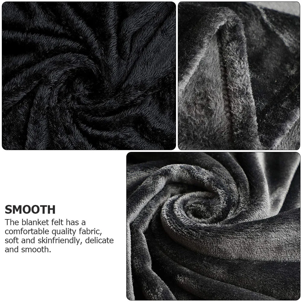 

1pc Coral Fleece Coral Fleece Bed Blanket Plain Color Soft Warm Lightweight For Bed Home Office Travel Sofa Cozy Throw Blanket