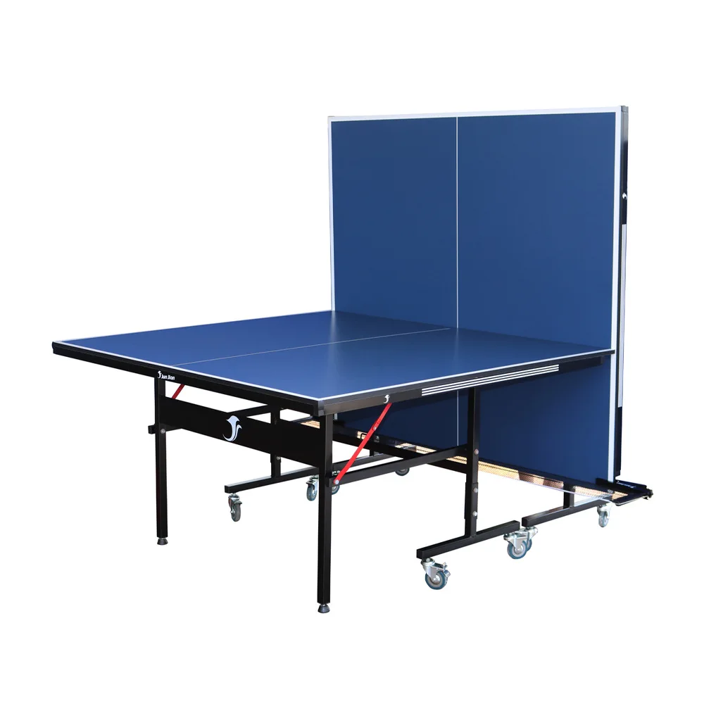 

Medium table tennis table with wheels Household foldable mobile indoor table tennis table Practice table case