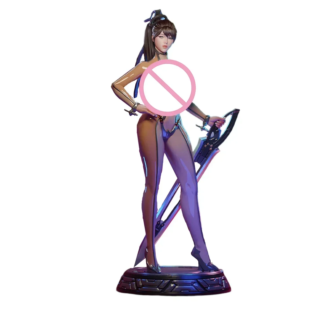 Eve ชุดโมเดลเรซิน1:24ขนาดเล็กชุดโมเดลพลาสติกแบบไม่ทาสี A577หุ่นอะนิเมะใบมีดเป็นตัวเอก