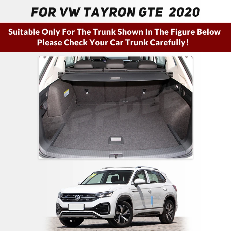 Auto Full Coverage Trunk Mat For VOLKSWAGEN VW Tayron GTE 2020 Car Boot Cover Pad Cargo Liner Interior Protector Accessories