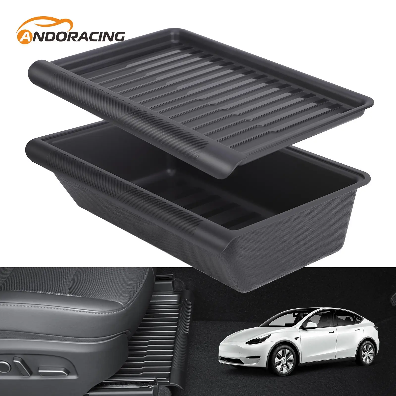 

For Tesla Model Y 2020-2024 Juniper 2025-2026 Under Seat Storage Box Car Interior Accessories Drawer Type Organizer Lower Box
