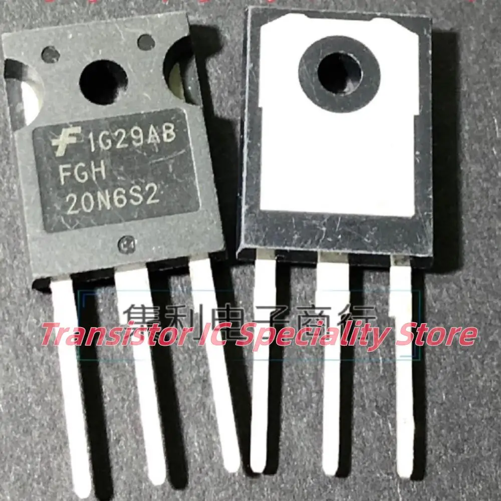 5PCS-10PCS  FGH20N6S2  IGBT TO-247 600V 28A  Imported  Original  Best Quality