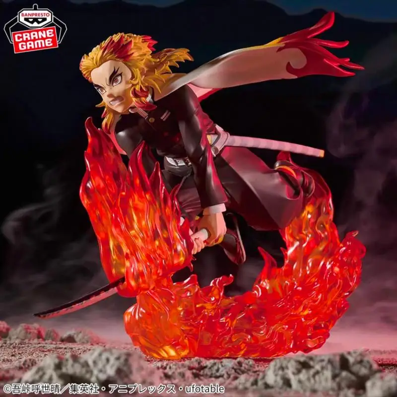 

In Stock Original Genuine BANDAI BANPRESTO Demon Slayer VIBRATION STARS PLUS Rengoku Kyojuro VS Kamado Tanjiro Model Cool Giftst