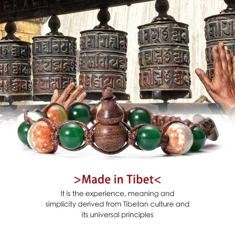 

Natural Stone Hand-Woven Bracelet Ladies Men Lucky Charms Adjustable Yoga Bracelet Friendship Jewelry Gift braccialetto tibetano