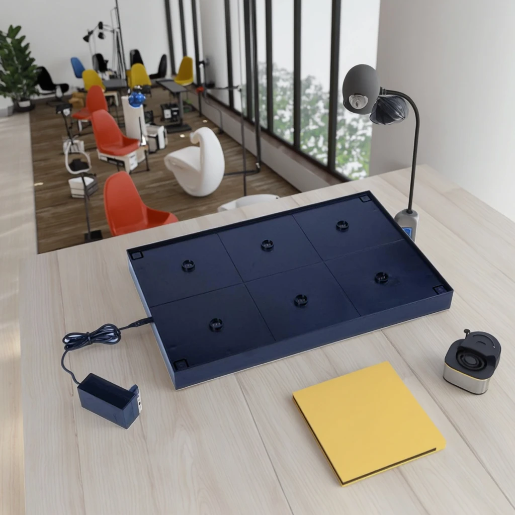 Restaurant LED Battery Touch Cordless Charging Station Rechargeable Wireless Charging Base Table Lamps