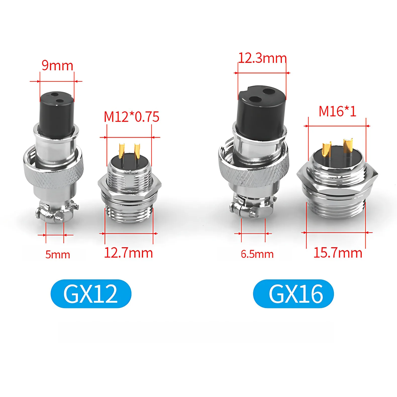 GX12 GX16 GX20 Gold Plated Aviation Plug Socket Docking Connector 2PIN 3PIN 4PIN 5PIN 6PIN 7PIN 8PIN 9PIN 10PIN 12PIN 14PIN 15P