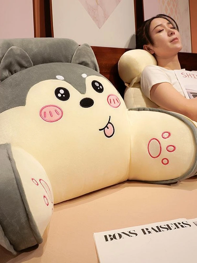 

Detachable Washing Neck Pillow Cartoon Backrest Cushion Sofa Large Waist Support Pillow Bed Headrest Simple Modern Style Plus...