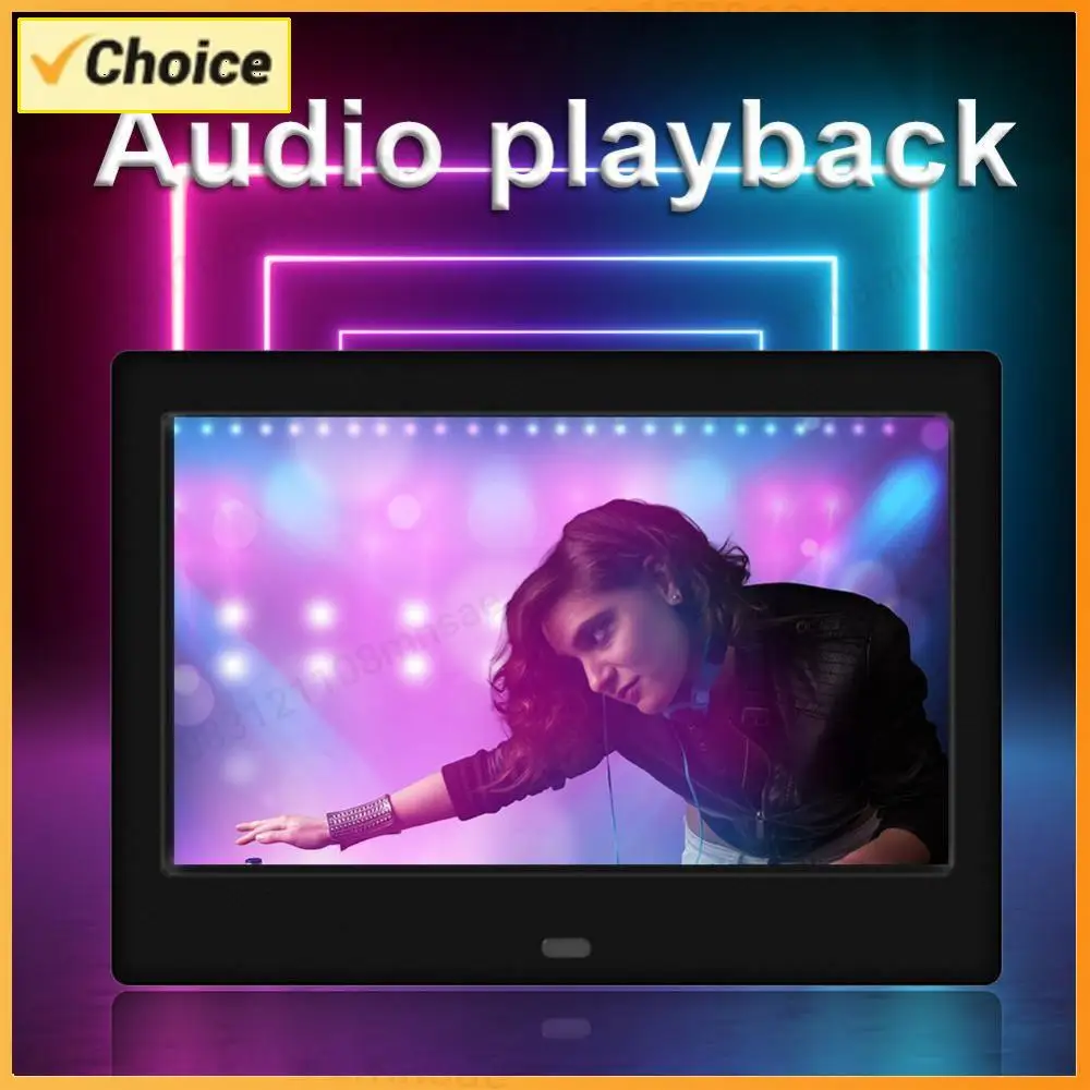 

7inch HD LED Digital Photo Frame Clock Calendar Video Player with Remote Control 800*480 Smart Digital Picture Photo Frame Gift