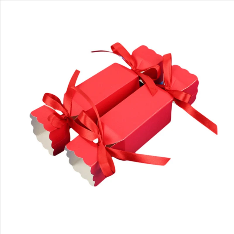 10/20Pcs Süße Geformte Candy Box Mit Band DIY Schokolade Cookies Hochzeit Papier Geschenk Verpackung Boxen Weihnachten Party dekoration – Detail 14