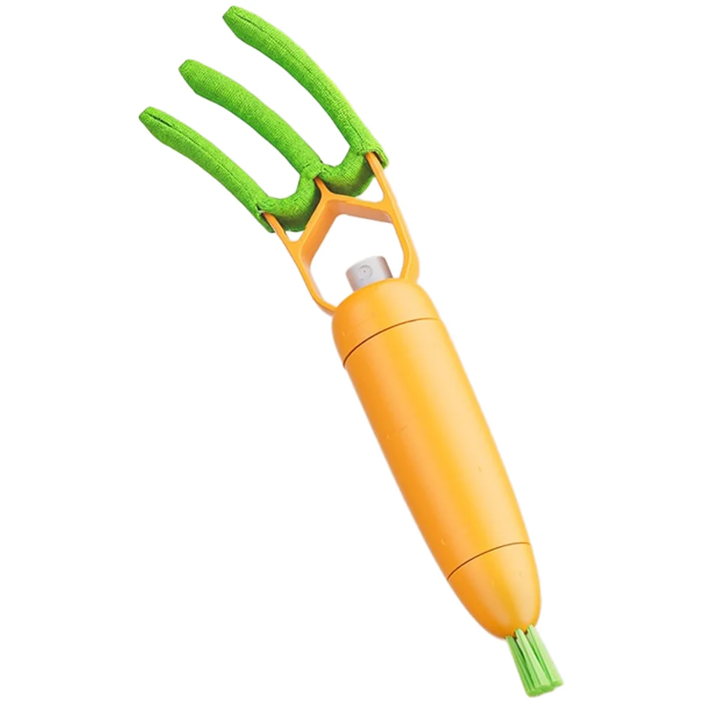 Orange 3-in-1 Multi-Use Vent Brush with Built-in Spray Bottle and Fine Fiber Cloth for Cleaning AC Louvers and Blinds