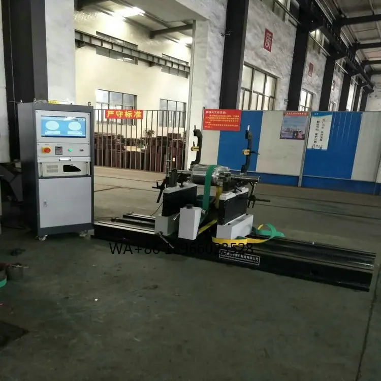 Horizontal balancing machine. Motor dynamic balancing machine