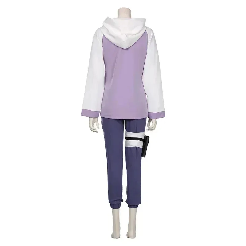 Hyuga Hinata Cosplay Anime Shippuuden 2nd Generation Full Combo Cosplay Costume Hoodie Jacket Wig Halloween Party Dress Up