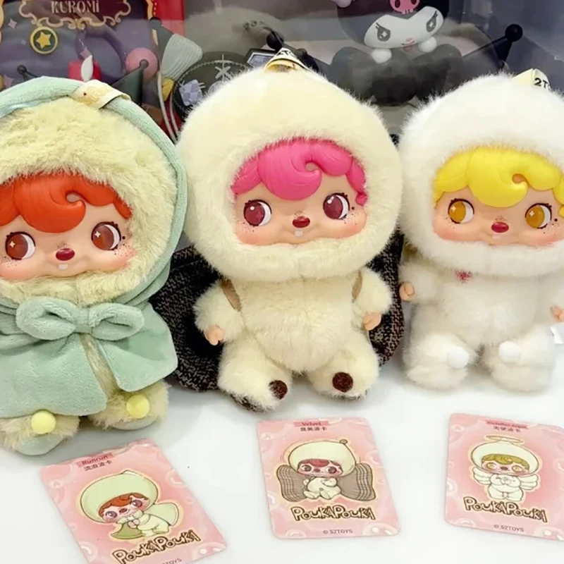 

Коллекционная плюшевая кукла-сюрприз Pouka Blind Box: Милая пушистая виниловая фигурка в закрытой коробке — модный подарок для детей и взрослых, любителей игрушек