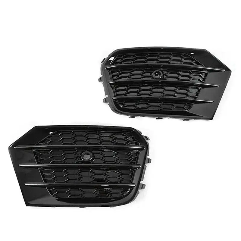 Fog Light Cover Fog Light Frame Honeycomb Grille Lower Grille Fog Light Grille Car Replacement Accessories For Q3 2016-2018