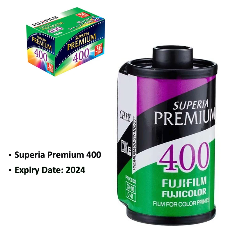 For Fujifilm Superia Premium 400 Color 35mm Film 36 Exposure (Xtra 400 Upgrade Edition) For 135 Format Camera - Expiry Date:2024