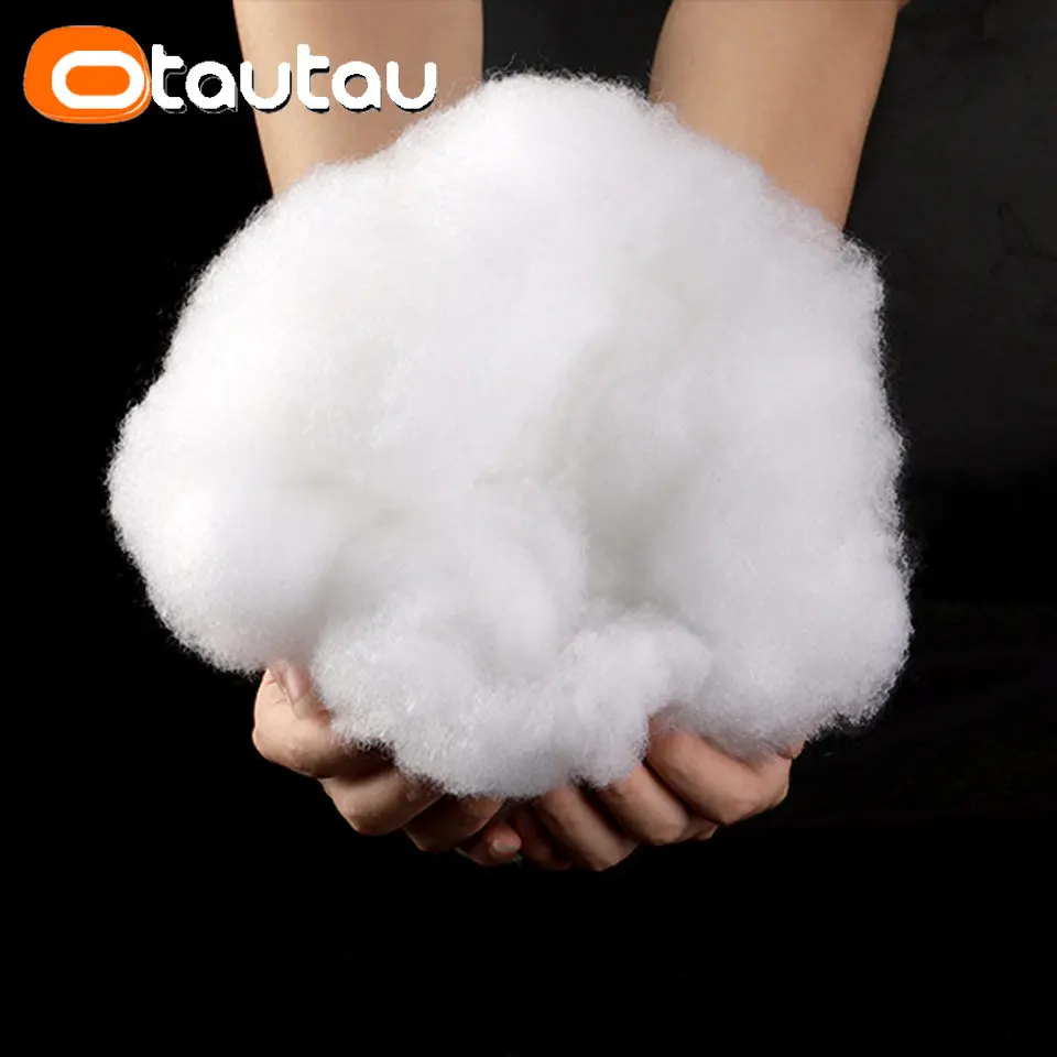 OTAUTAU 1kg PP Cotton Polyester High-elasticity Eco 3D Hollow Filler for Pillow Plush Toy Doll Bean Bag Sofa Bed Cushion TL002