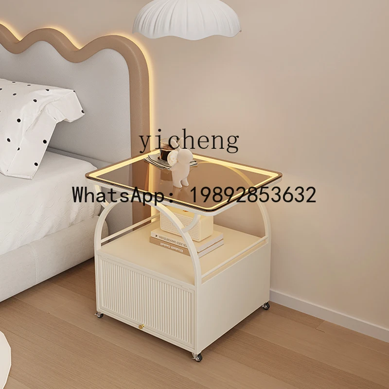 

bedside table household bedroom small shelf light luxury high-end side cabinet