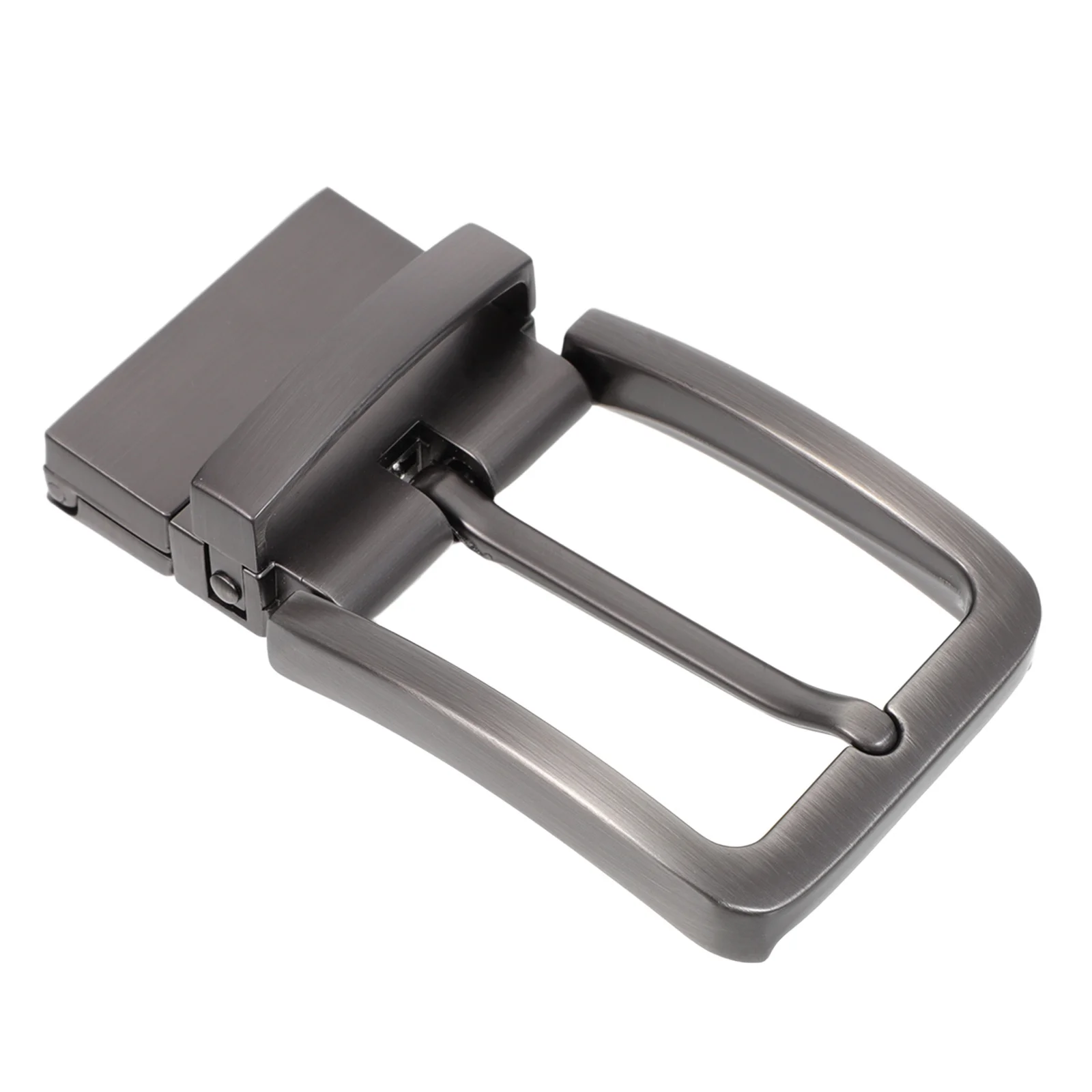 

Zinc Alloy 1.3Inch Silver Reversible Belt Buckle For Men Classic Waistband Fastener Repair Replacement Business Casual Jeans