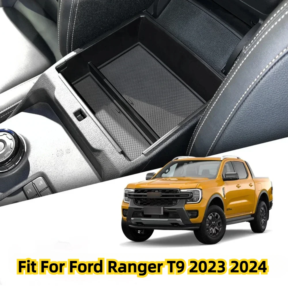 

Car Center Console Armrest Storage Box Fit For Ford Ranger T9 2023 2024 Organizer Tray Interior Auto Tidying Container Box