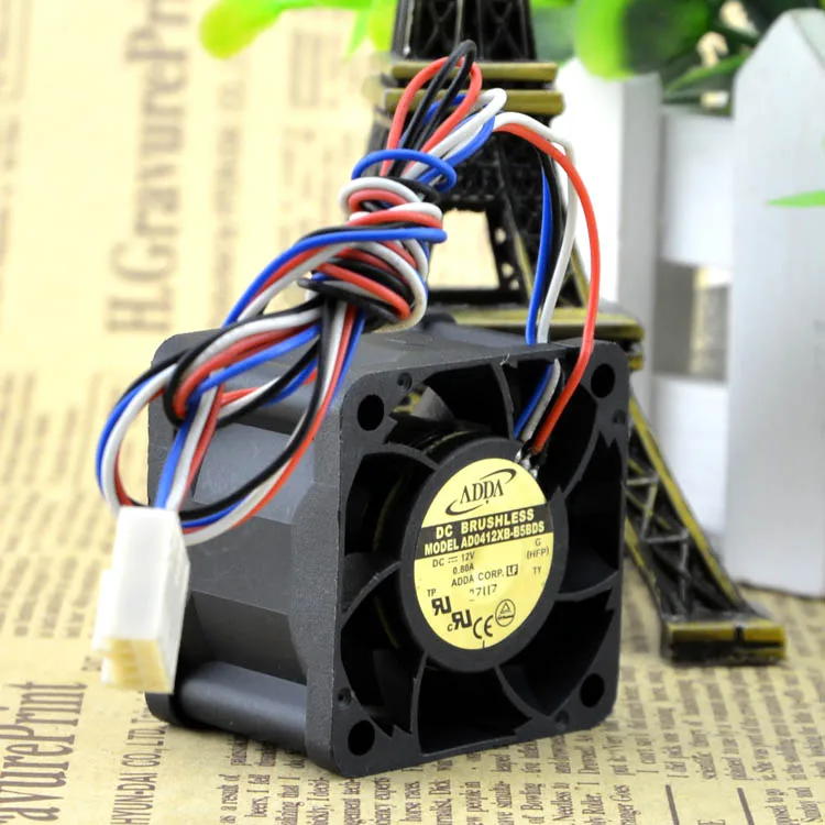 ORIGINAL AD0412XB-B5BDS 4028 4CM 12V 0.80A 4 FIOS VENTILADOR