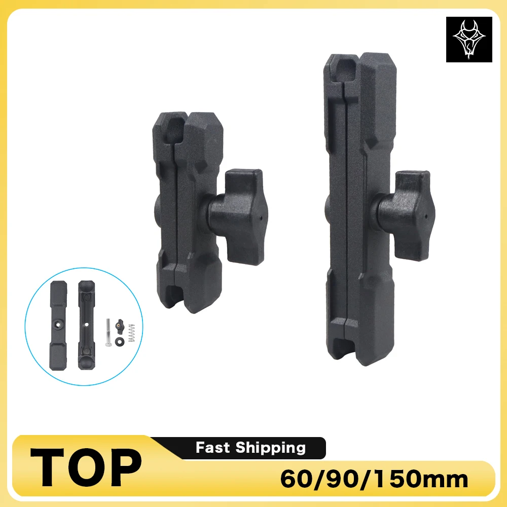 

60/90/150mm Butterfly Clip Car Bike Phone Mount Connector Arm with 5.5/9.5cm One-Inch Ball Head Clip