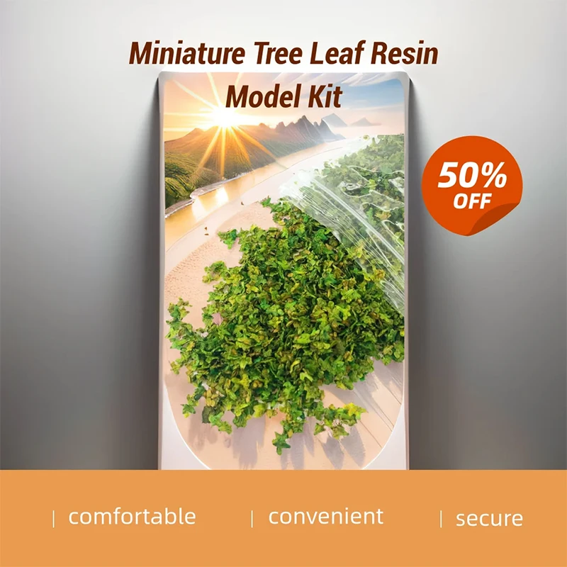 Kit de modelo de resina de hoja de árbol en miniatura de simulación de 33ml, Micro hojas de paisaje, accesorios de Diorama estáticos para