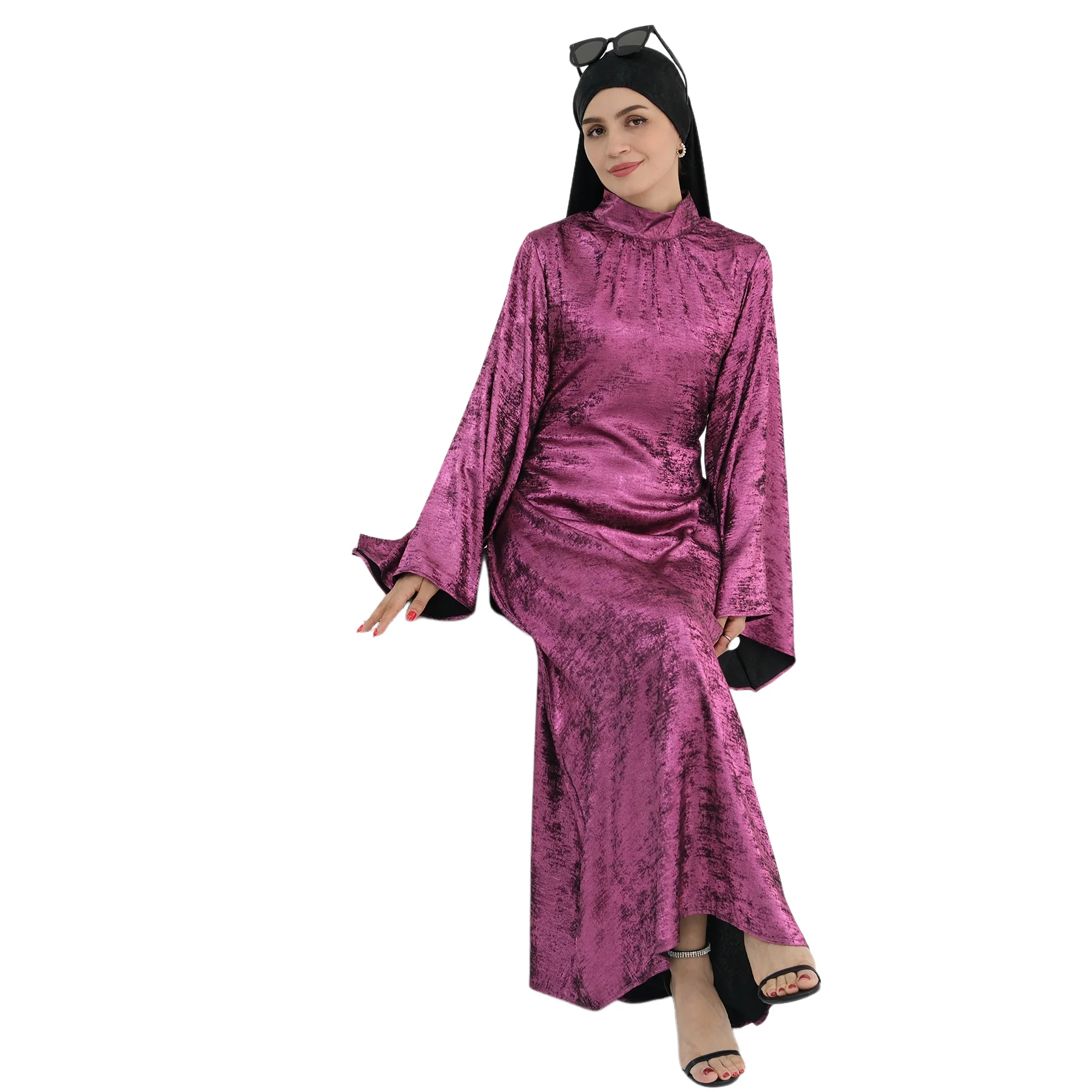 

Dubai Muslim Women Maxi Dress Modest Abayas Turkey Kaftan Ramadan Jalabiya Caftan Party Dresses Evening Musulmane Femme Vestidos
