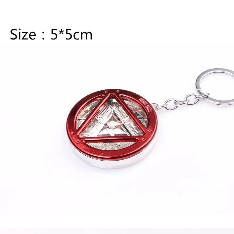 The New Marvel Peripheral Avengers Iron Man Energy Reactor Alloy Keychain Is A Fashionable and Trendy Bag Decoration Pendant