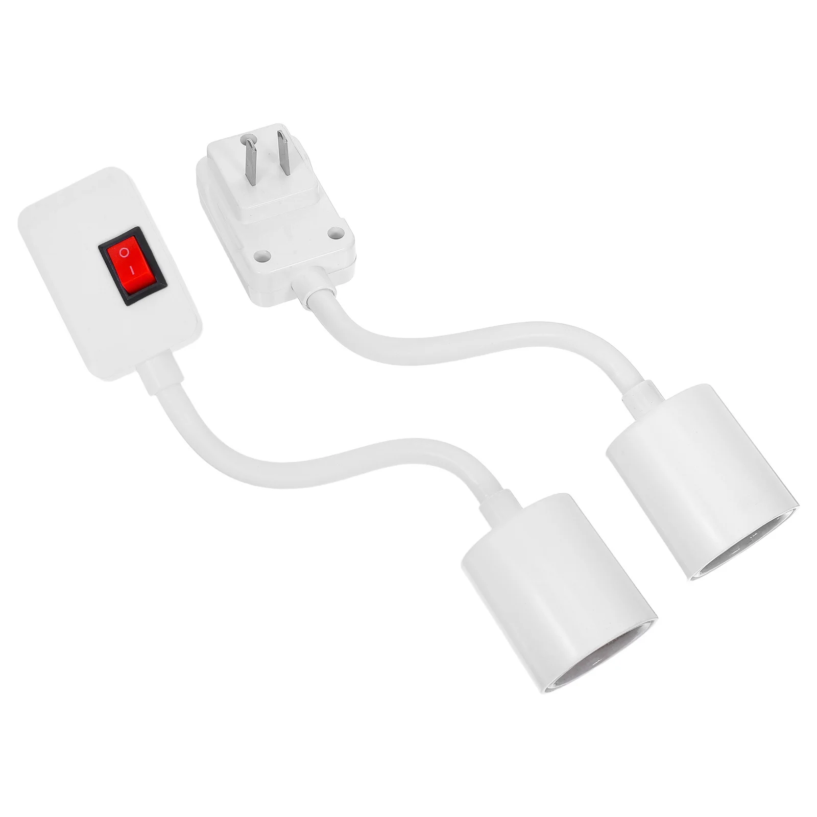 

2Pcs Universal Rotation Ceramic Light Bulb Socket Adapter with Extension Cord for Bedroom Living Room Lighting