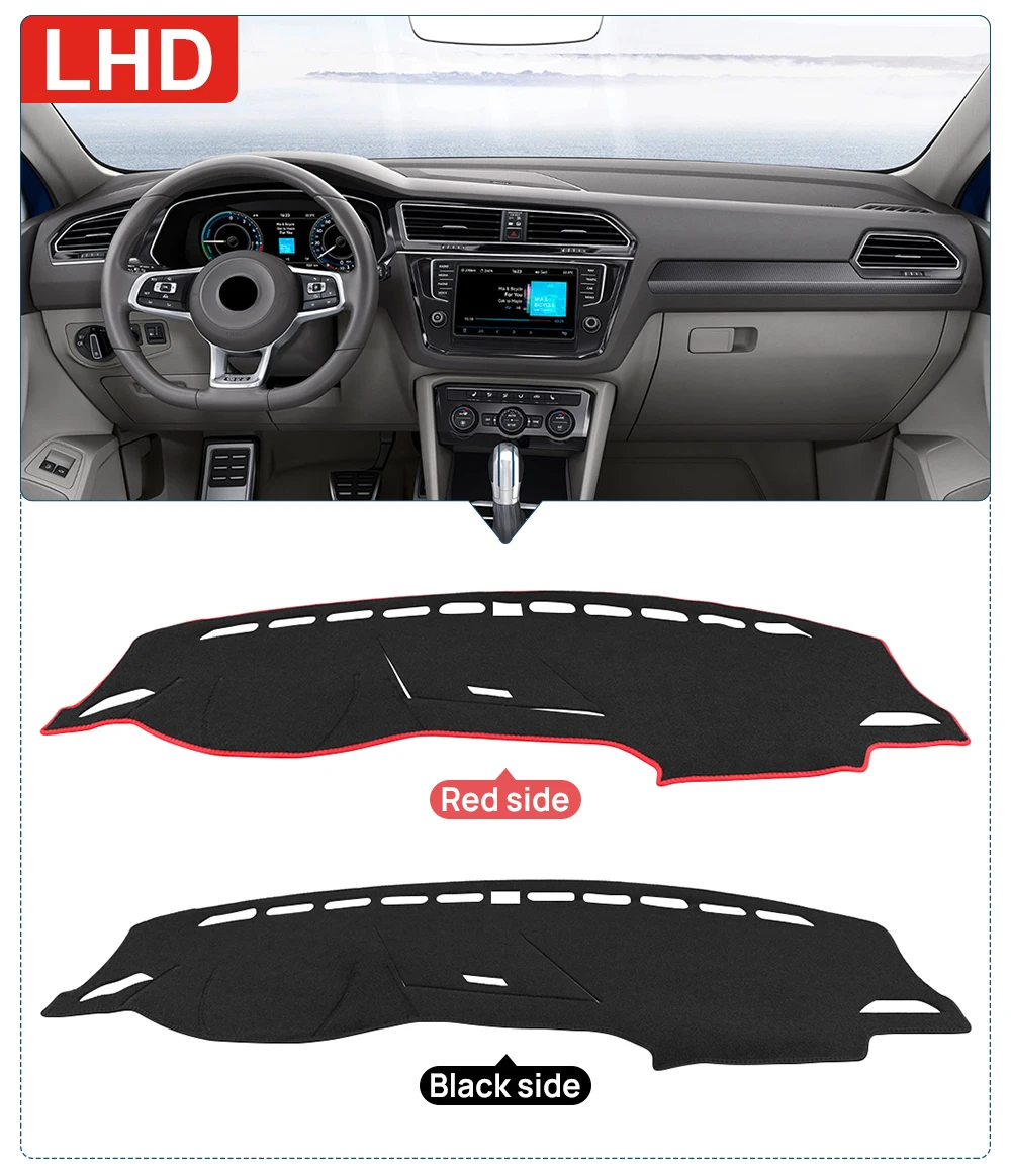 Für Volkswagen VW Tiguan MK2 R-Line 2016 2017 2018 2019 2020 2021 2022 2023 Auto Dashboard Matte Sonnenschutz Abdeckung Zubehör – Detail 4