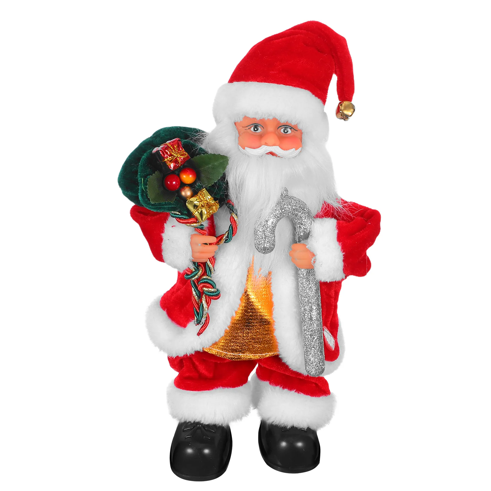 Adorável Papai Noel Elétrico Com Música Para Férias Família Crianças Playtime Decoração Móvel Ornamento de Papai Noel