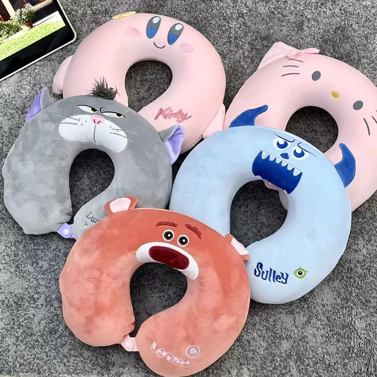 Disney Sullivan Lucifer Cat U-shaped Neck Pillow Sanrio Cinnamoroll My Melody Cinnamoroll Travel Nap Pillow Xmas Gifts Girl