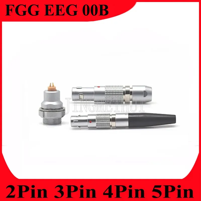 

A Pair FGG EEG 00B 2 3 4 5 Pin Push-Pull Self-Locking Metal Quick Male Plug And External Nut Fixation Female Socket Connector