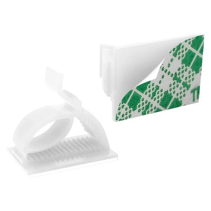 Universal Adjustable Multipurpose Self-Adhesive Cable Clips Wire Clamps Cord Holders Desk Cable Management Home Office Car