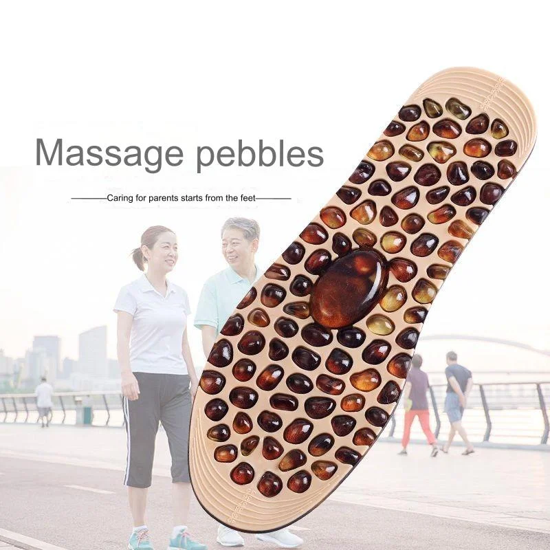 Rubber Cobblestone Insole, Acupoint Massage Insole, Plantar Pressure Relief Pad, Adult Foot Therapy, Male Female Elderly Insoles