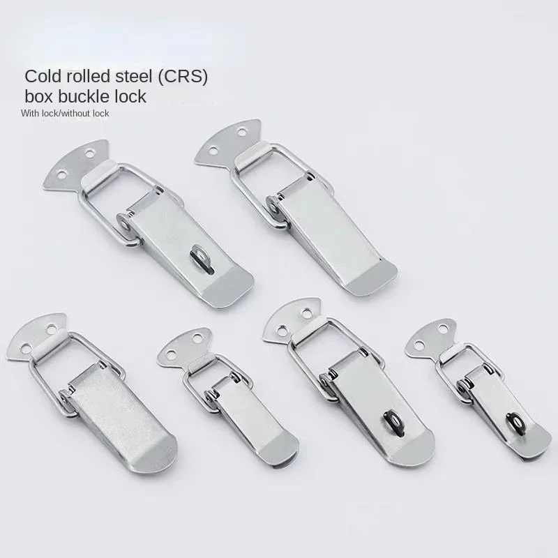 2pcs Cabinet Box Locks Spring Loaded Latch Catch Toggle  2/3/4/5 Inch Iron Hasps for Sliding Door Window Furniture Hardware