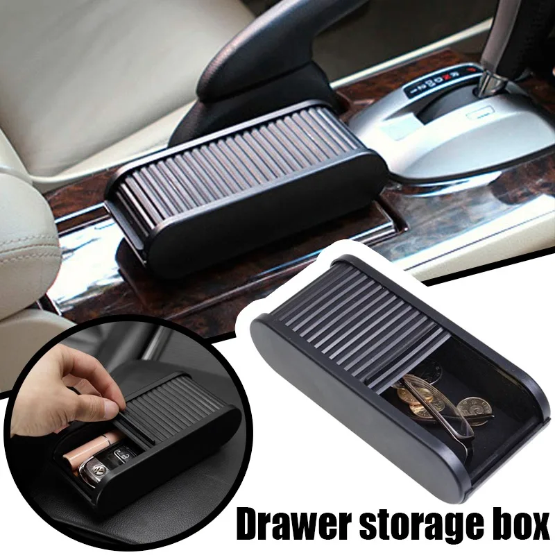 

Auto Organizer Storage Case Cell Phone Coin Box Pocket Dashboard Armrest Mounting Truck Off Road Car Accessories Interior