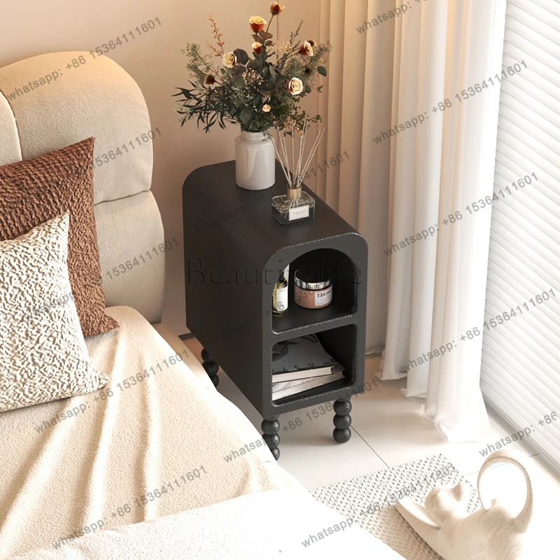 Nightstand Minimalist Italian Simple Nordic Bedside Table Modern Storage Mesitas De Noche Bedroom Furniture