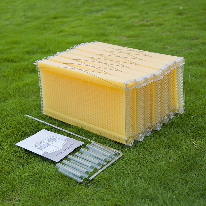 

Automatic Flowing Honey Collection Box Plastic Bee Nest Grid Frame Spleen Bees Hives Base Beehive Home Garden Beekeeping Tool