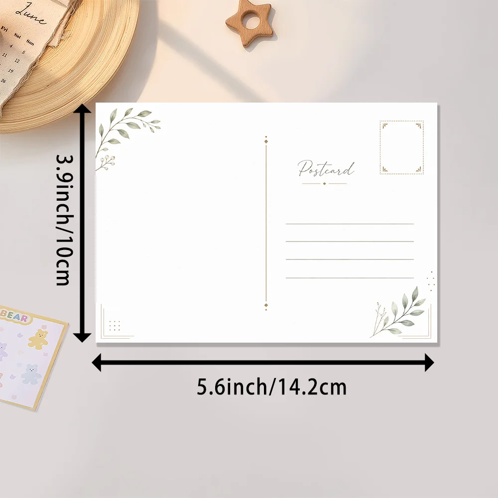 8/16/24/32pcs Custom Postcard Set, Blank Watercolor Paper Cards,Handwritten DIY Art Postcards, Mailable Postcard Kit,For Family.