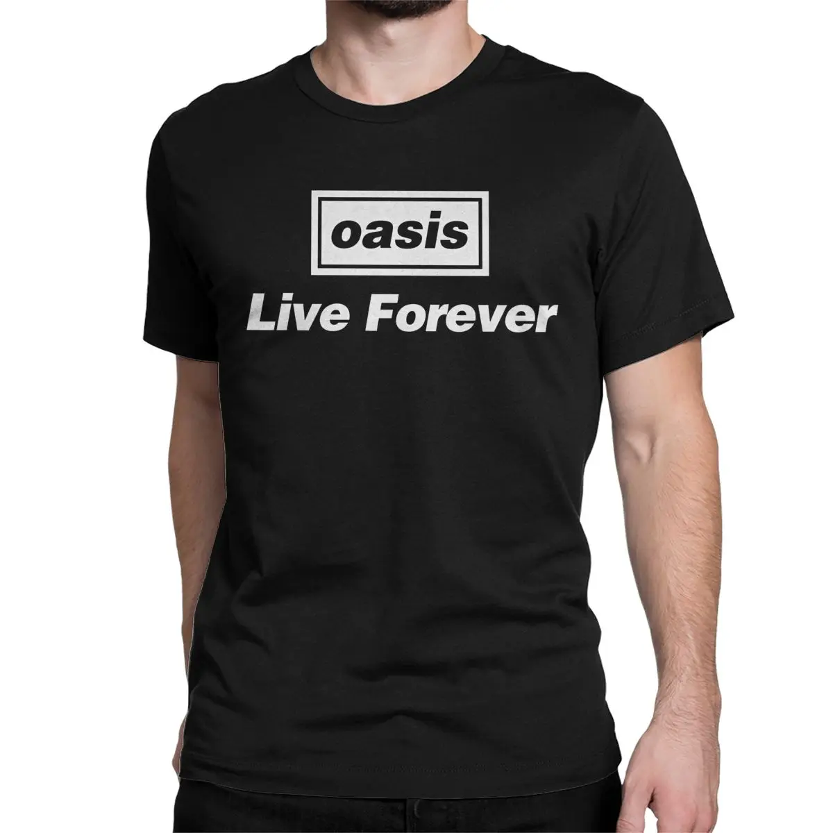 Live Forever Rock Band British Music T-Shirt for Men Women O-Oasis Funny Cotton Tee Shirt Short Sleeve T Shirts 6XL Tops