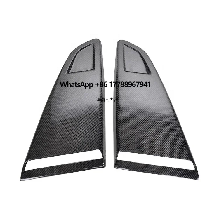 

For Ford Mustang Carbon Fiber Side Vent Window Scoop Louver Cover Decor 2015-2017