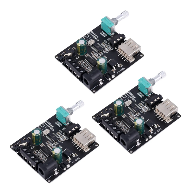 

RISE-3X YX-C50L Bluetooth 5.0 Subwoofer Amplifier Board High Power Audio Stereo Amplifier Board 2X50W Bass AMP