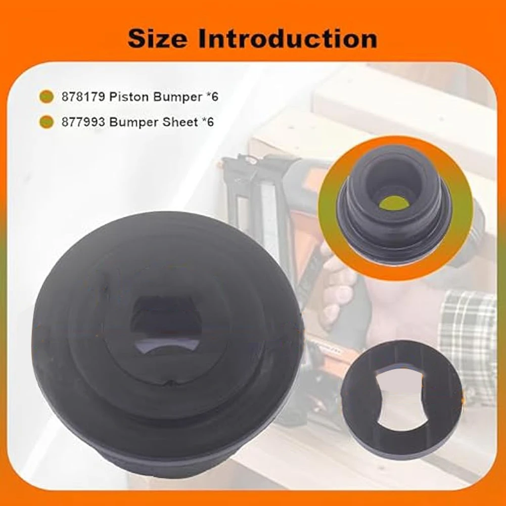 AT14A 6pack 878-179 877-993 Piston Bumper & Bumper Sheet Replacement for NV45AB2 NH451 NV45AB2(S) NV45AE Roofing Nailer Part